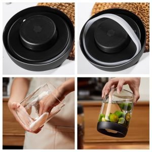 Best Airtight Vacuumable Glass Loose Leaf Tea Container for Sale