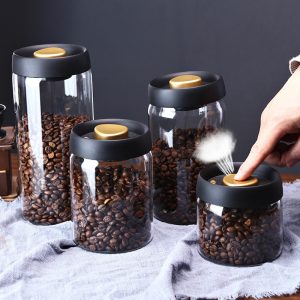 Best Airtight Vacuumable Glass Loose Leaf Tea Container for Sale