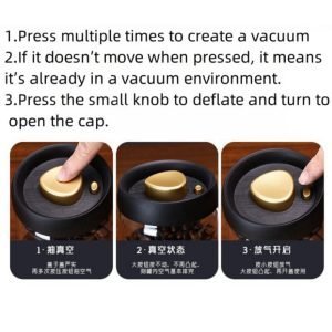 Best Airtight Vacuumable Glass Loose Leaf Tea Container for Sale