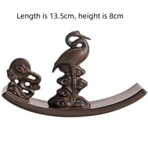 Vintage Chinese Crane Ceramic Stick Incense Burner Holder