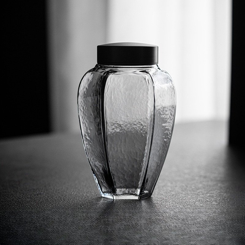 Auto-draft Airtight Japanese Vintage Glass Tea Container for Loose Leaf