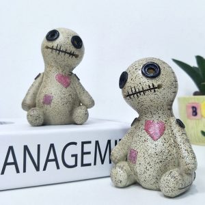 Voodoo Doll Charcoal and Powder Cone Incense Burner Holder