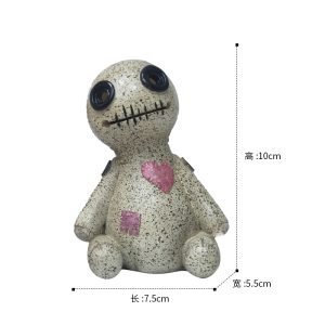 Voodoo Doll Charcoal and Powder Cone Incense Burner Holder