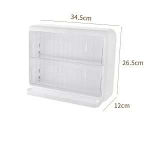 White Modern Wall-mounted Acrylic Glass Storage Box And Organizer For Tea And Coffee Bag