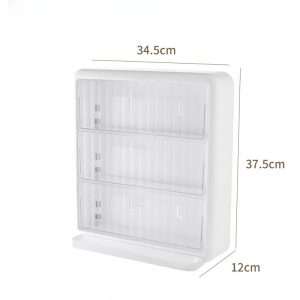 White Modern Wall-mounted Acrylic Glass Storage Box And Organizer For Tea And Coffee Bag