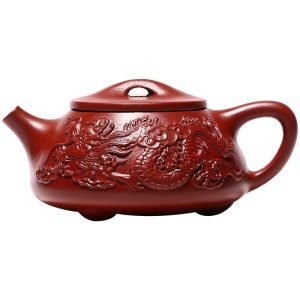 7.8 Oz Vintage Authentic Chinese Flying Dragon Zisha Yixing Clay Teapot With Maker's Marks