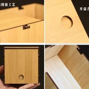 Bamboo Wooden Tea Bag And Pearl Storage Box And Organizer