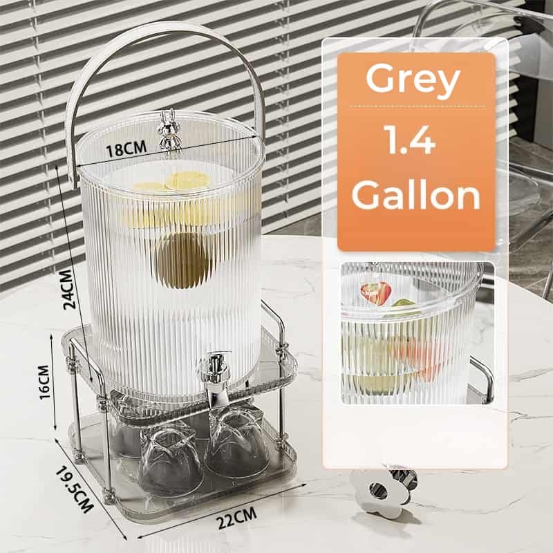 Vertical Lines Gallon Glass Sun Tea Jar Set With Stand And Spigot Vertical Lines Gallon Glass Sun Tea Jar Set With Stand And Spigot