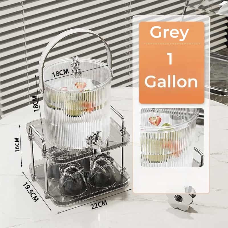 Vertical Lines Gallon Glass Sun Tea Jar Set With Stand And Spigot Vertical Lines Gallon Glass Sun Tea Jar Set With Stand And Spigot