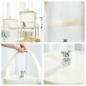 0.9 And 1.3 Gallon Vintage Mason Plastic Sun Tea Jar Set With Spigot And Metal Spout