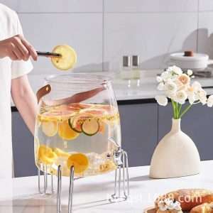 Portable Gallon Glass Sun Tea Jar with Spigot