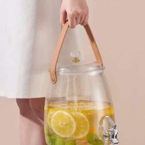 Portable Gallon Glass Sun Tea Jar with Spigot