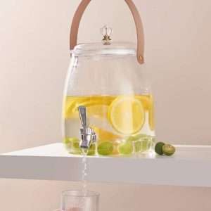 Portable Gallon Glass Sun Tea Jar with Spigot