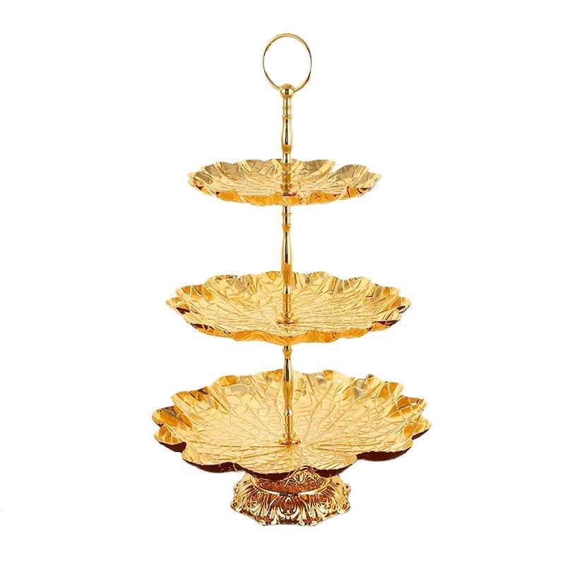 Ideas Lotus Leaf Metal Afternoon 3 Tier Tea Party Cake And Sandwich Holder High Plate Stand Ideas Lotus Leaf Metal Afternoon 3 Tier Tea Party Cake And Sandwich Holder High Plate Stand
