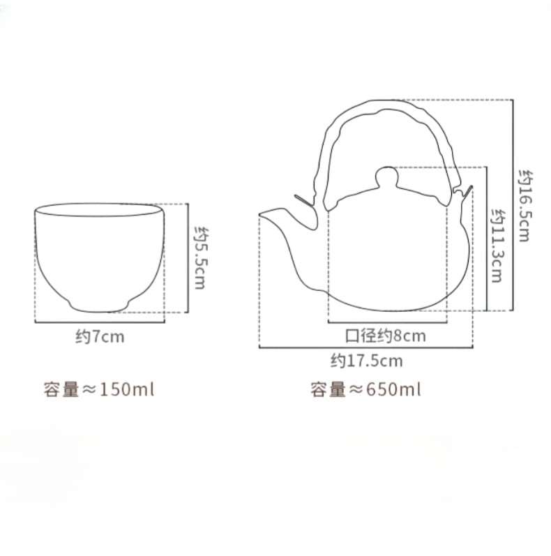 Antique Porcelain Hand-painted Snow Flower Japanese Teapot Set With Bamboo Handle Antique Porcelain Hand-painted Snow Flower Japanese Teapot Set With Bamboo Handle