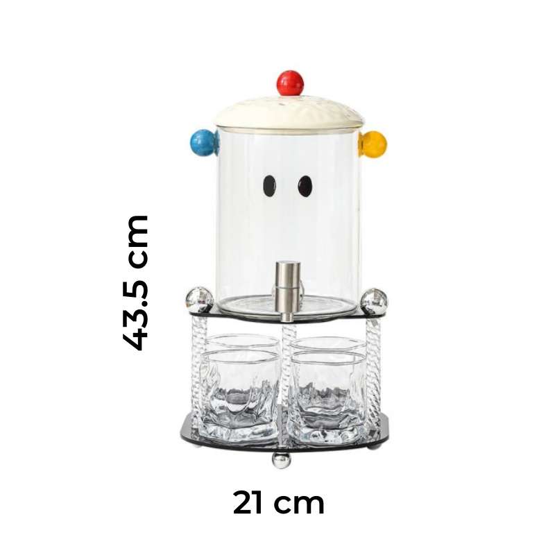 Colorful Lid Gallon Glass Sun Tea Jar Set with Stand and Spigot Colorful Lid Gallon Glass Sun Tea Jar Set with Stand and Spigot