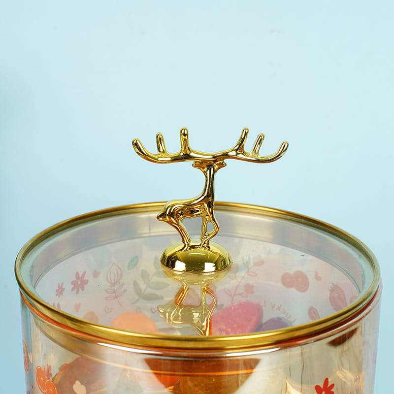 Elk Pattern 1 Gallon Mason Glass Sun Tea Jar with Wooden Stand and Spigot Elk Pattern 1 Gallon Mason Glass Sun Tea Jar with Wooden Stand and Spigot