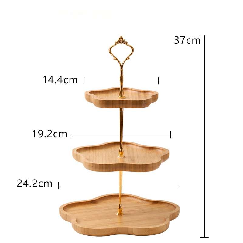 Antique Wooden Afternoon 3 Tier High Tea Stand For Coffee Antique Wooden Afternoon 3 Tier High Tea Stand For Coffee