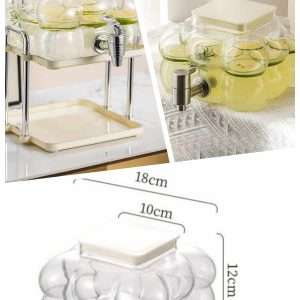 Eggshell Type 0.7 Gallon Mason Glass Sun Tea Jar Set With Stand And Spigot