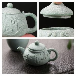 3.4 Fl Oz/100 Ml Antique Hand-painted Flower Porcelain Miniature And Mini Teapot