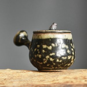 3.4 Fl Oz/100 Ml Antique Hand-painted Flower Porcelain Miniature And Mini Teapot