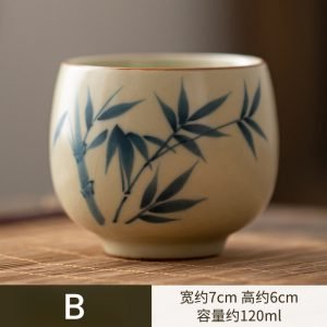 14.2 Fl Oz/420 Ml Forbidden City Traditional Enamel Chinese Ceramic Cups For Tea With Ceramic Infuser And Lid