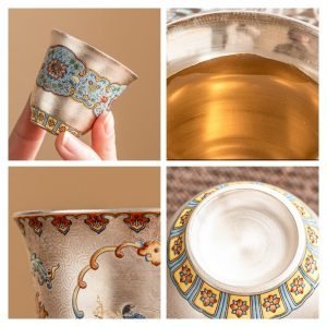 8.1 Fl Oz/240 Ml Blue And White Porcelain Antique Chinese Ceramic Tea Cups