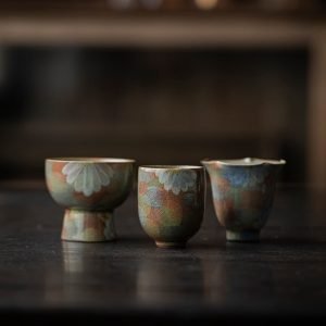 6.8 Fl Oz/200 Ml Blue And White Handmade Vintage Japanese Ceramic Tea Cups And Mugs