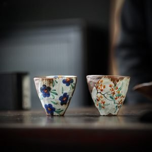 4.1 Fl Oz/120 Ml Japanese Style Wooden Tea Mugs Vintage