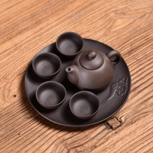 3.4 Fl Oz/100 Ml Antique Hand-painted Flower Porcelain Miniature And Mini Teapot