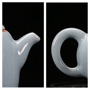 3.4 Fl Oz/100 Ml Antique Hand-painted Flower Porcelain Miniature And Mini Teapot