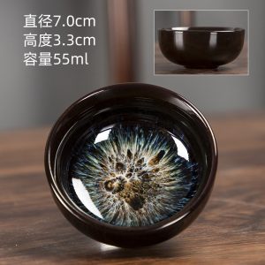 1.85 Fl Oz/55 Ml Hare’s Fur Galactic Ceramic Jian Zhan Tea Cup