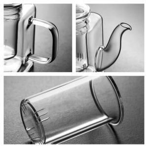 16.2 Fl Oz Small Iceberg Heat Resistant Glass Tea Infuser Kettle Teapot For Sale
