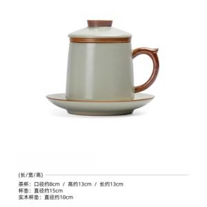 2 Fl Oz/60 Ml Small Silver Gilded Inner Dragon Pattern Chinese Bone China Tea Cup