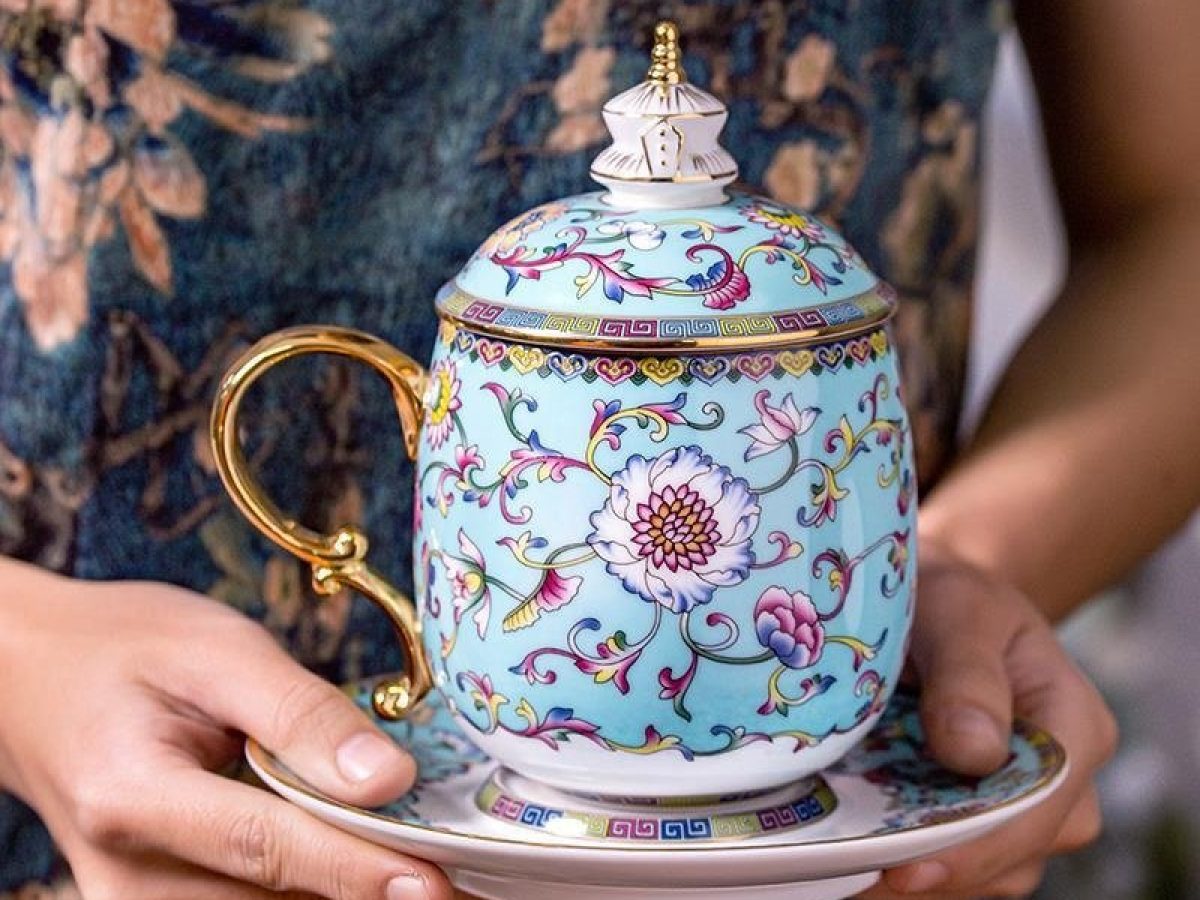 Fl Oz/420 ML Forbidden City Traditional Enamel Chinese