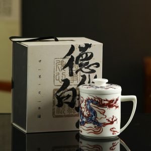 8.1 Fl Oz/240 Ml Blue And White Porcelain Antique Chinese Ceramic Tea Cups