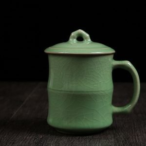 2 Fl Oz/60 Ml Small Silver Gilded Inner Dragon Pattern Chinese Bone China Tea Cup