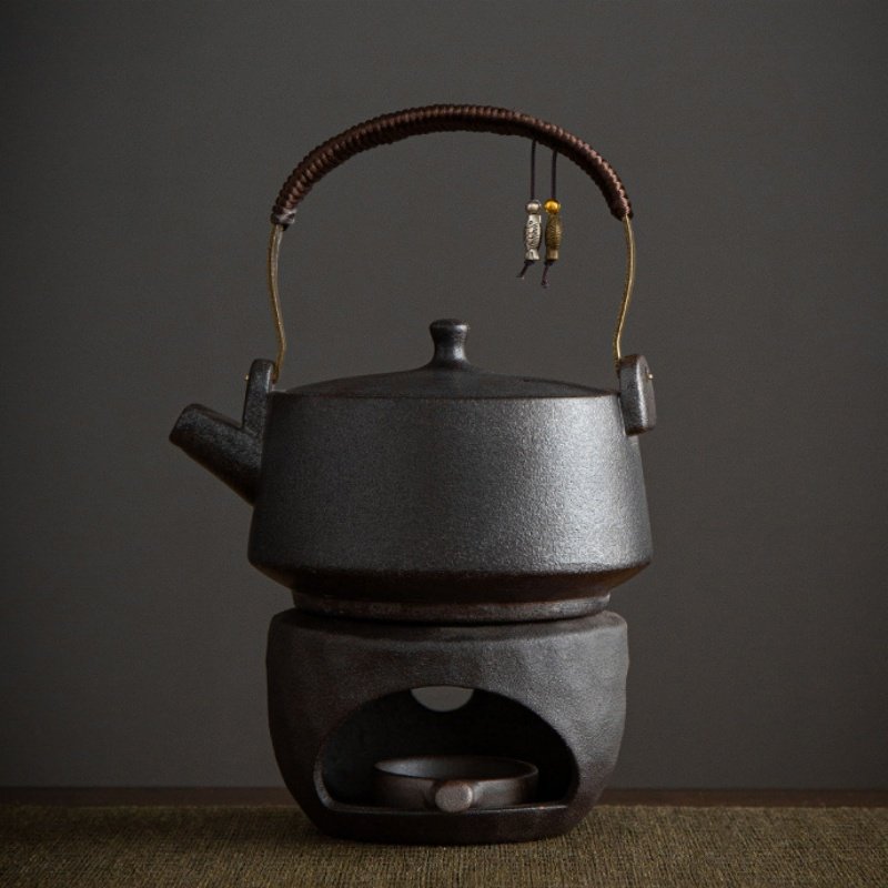 16.9 Fl Oz Chinese Antique Foo Dog Teapot With Candle Warmer 16.9 Fl Oz Chinese Antique Foo Dog Teapot With Candle Warmer