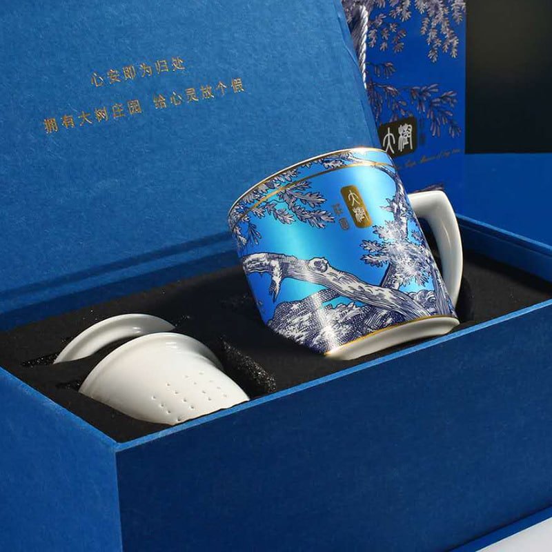 8.1 Fl Oz/240 Ml Blue And White Porcelain Antique Chinese Ceramic Tea Cups 8.1 Fl Oz/240 Ml Blue And White Porcelain Antique Chinese Ceramic Tea Cups