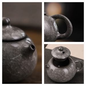 4 Fl Oz/120 Ml Cloud Theme Simple Porcelain Mini Ceramic Teapot For One