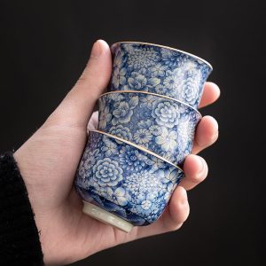 4.1 Fl Oz/120 Ml Japanese Style Wooden Tea Mugs Vintage