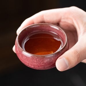 4.7 Fl Oz/140 Ml Crystal Blue Hare’s Fur Style Jian Zhan Ware Tea Cup