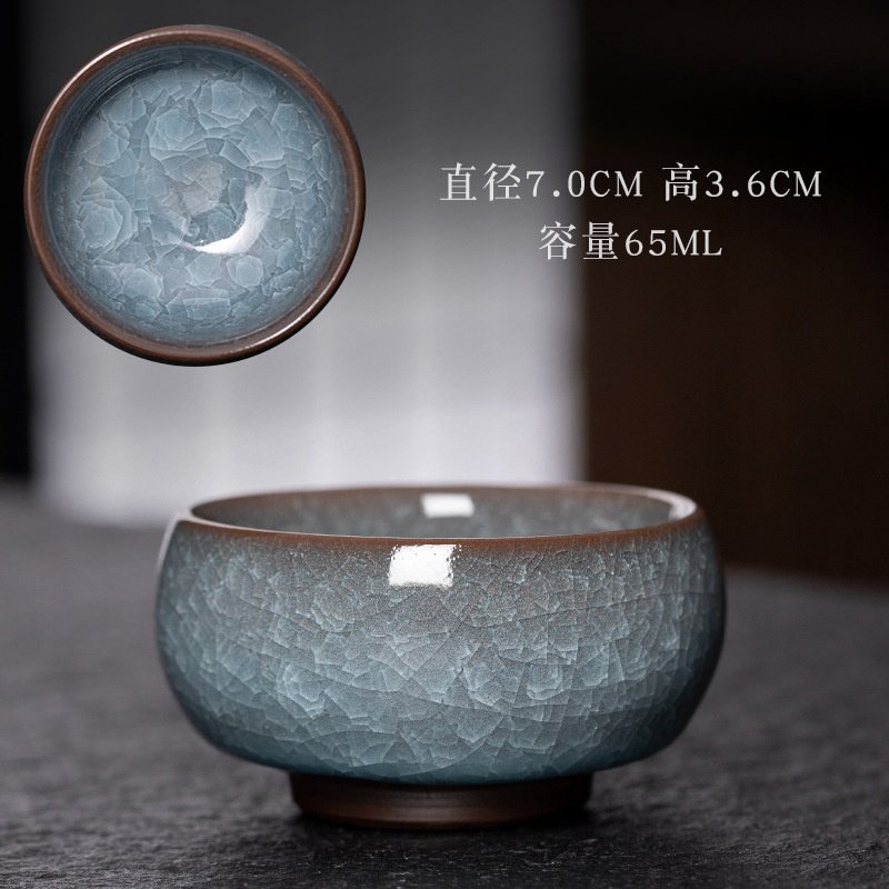 4.7 Fl Oz/140 Ml Crystal Blue Hare’s Fur Style Jian Zhan Ware Tea Cup 4.7 Fl Oz/140 Ml Crystal Blue Hare’s Fur Style Jian Zhan Ware Tea Cup