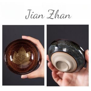 4.4 Fl Oz/130 Ml Cloisonné Fur Style Plum Jian Zhan Ware Teacups