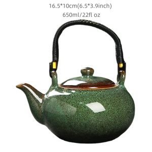 8.1 Fl Oz-9.1 Fl Oz Antique Traditional Chinese Purple Clay Teapot