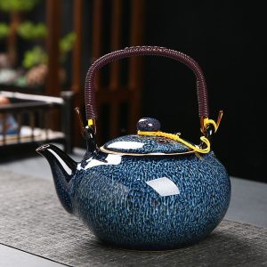 8.1 Fl Oz-9.1 Fl Oz Antique Traditional Chinese Purple Clay Teapot