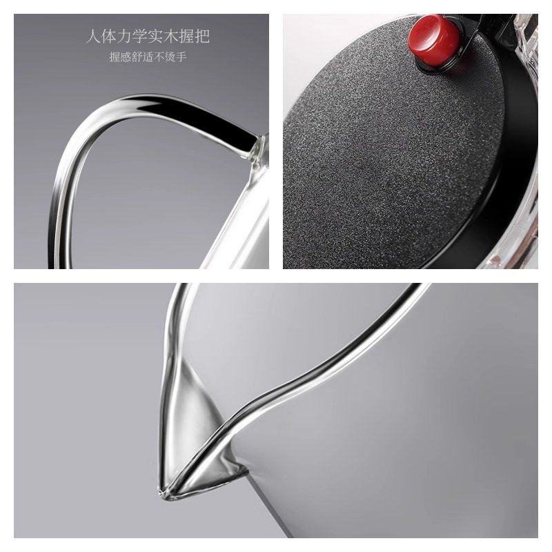 16.2 Fl Oz Small Iceberg Heat Resistant Glass Tea Infuser Kettle Teapot For Sale 16.2 Fl Oz Small Iceberg Heat Resistant Glass Tea Infuser Kettle Teapot For Sale