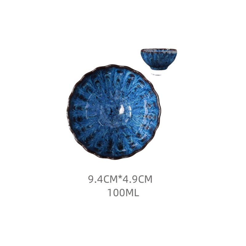 3.4 Fl Oz/100 Ml Colorful Jian Zhan Ceramic Tea Cup For Sale 3.4 Fl Oz/100 Ml Colorful Jian Zhan Ceramic Tea Cup For Sale