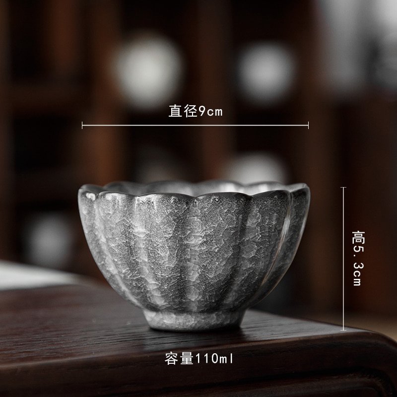 4.4 Fl Oz/130 Ml Peacock And Lotus Golden Gilded Jian Zhan Ceramic Teacups 4.4 Fl Oz/130 Ml Peacock And Lotus Golden Gilded Jian Zhan Ceramic Teacups