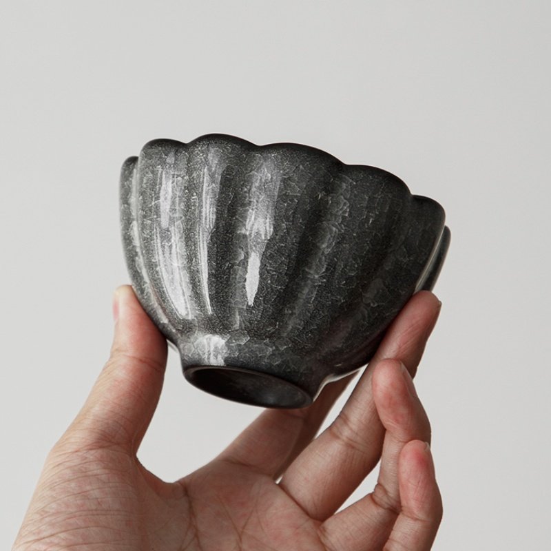 4.4 Fl Oz/130 Ml Peacock And Lotus Golden Gilded Jian Zhan Ceramic Teacups 4.4 Fl Oz/130 Ml Peacock And Lotus Golden Gilded Jian Zhan Ceramic Teacups